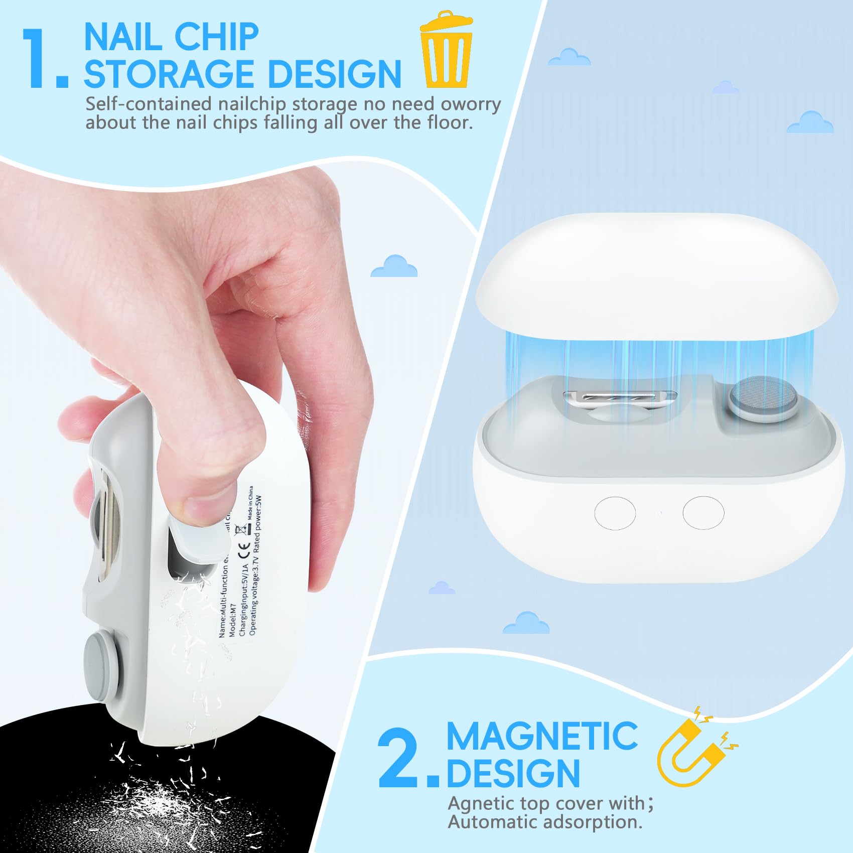 LOQOMI polissage ongles DEL lumière pour une finition lisse et brillante