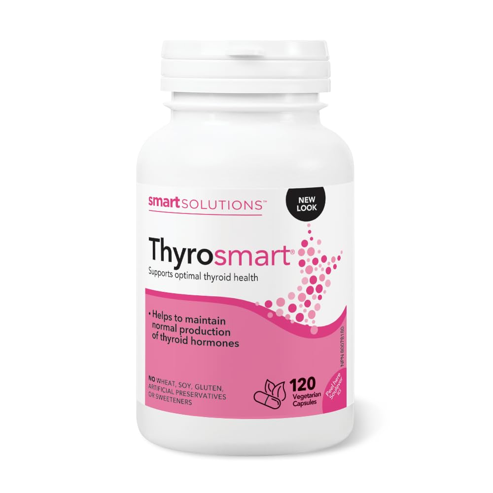 Bouteille Lorna Vanderhaeghe Thyrosmart soutenant une fonction thyroïdienne normale.