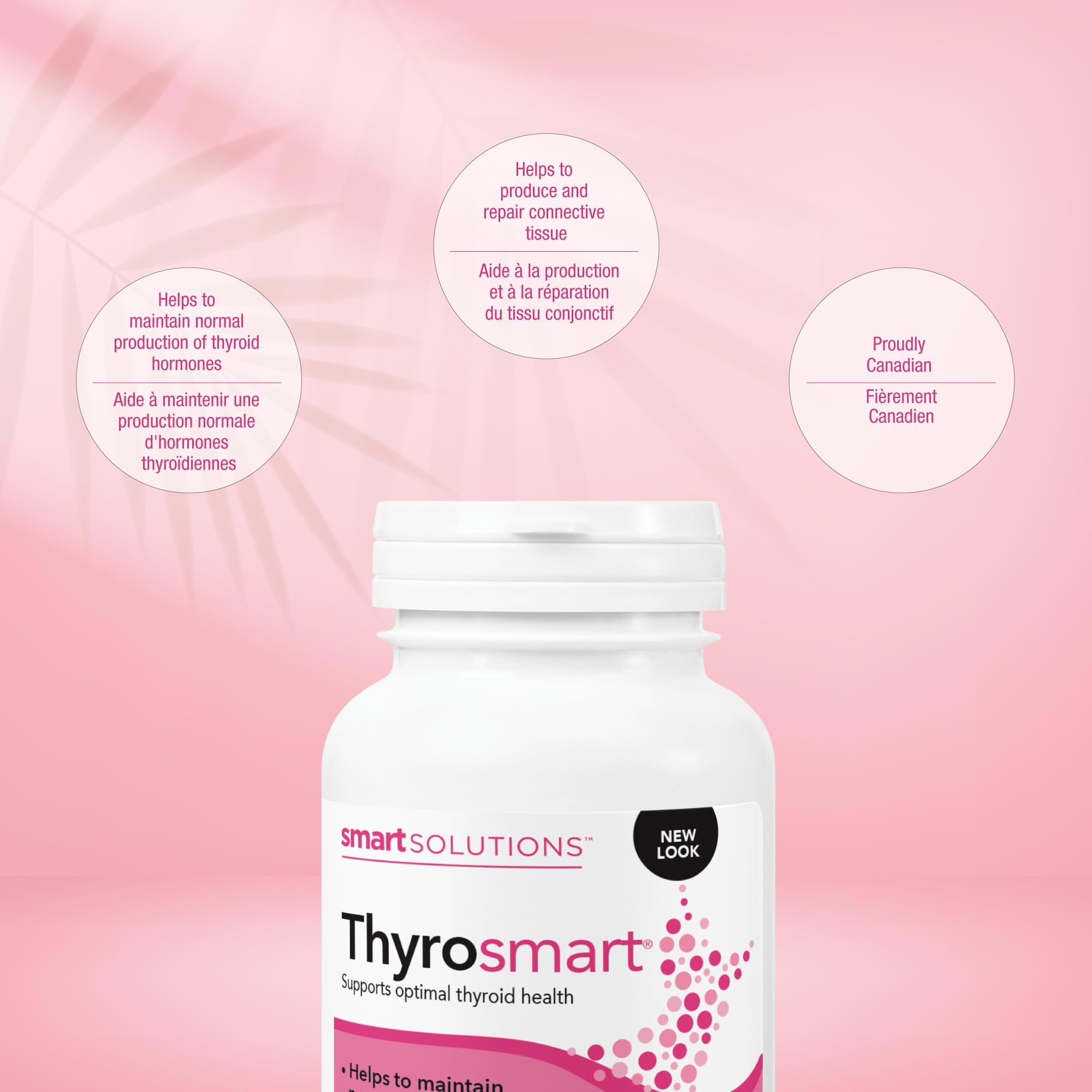 Étiquette Thyrosmart indiquant l'absence de soja.