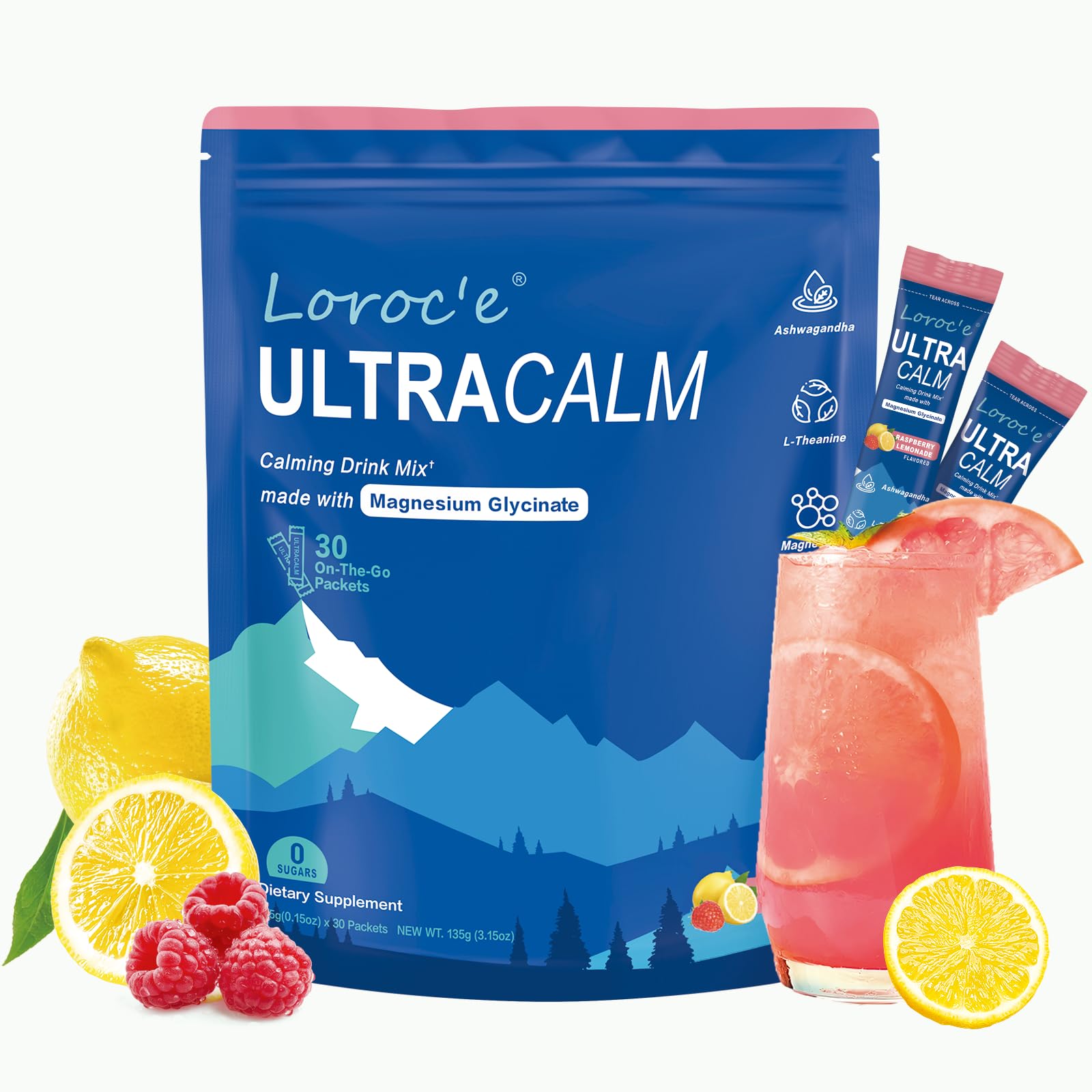 Loroc'e Ultracalm sachets individuels, pratique pour une détente légère en déplacement.