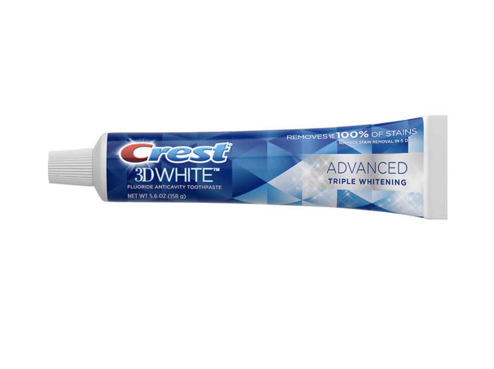 Lot de 5 tubes Crest 3D White Advance, pratique et économique