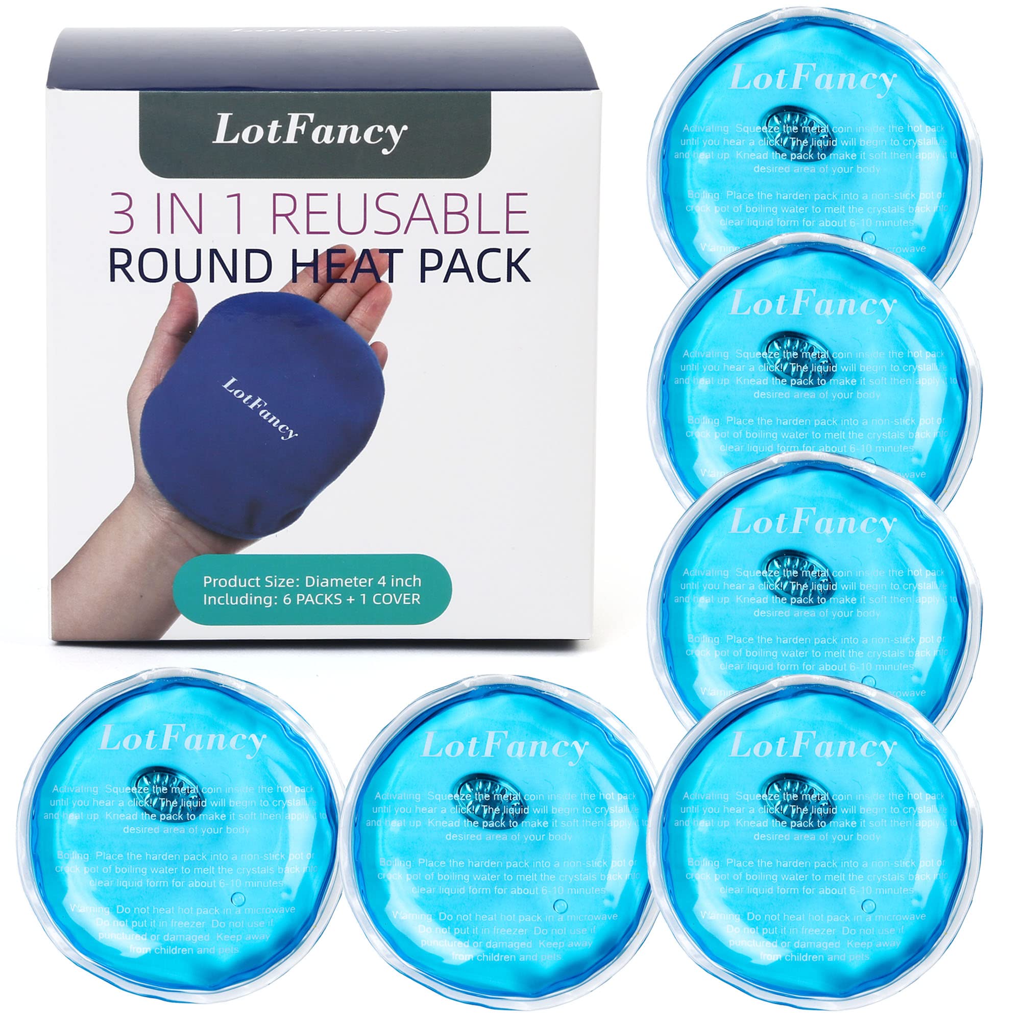 LotFancy Chauffe-mains Snap : chaleur instantanée prête en un geste.