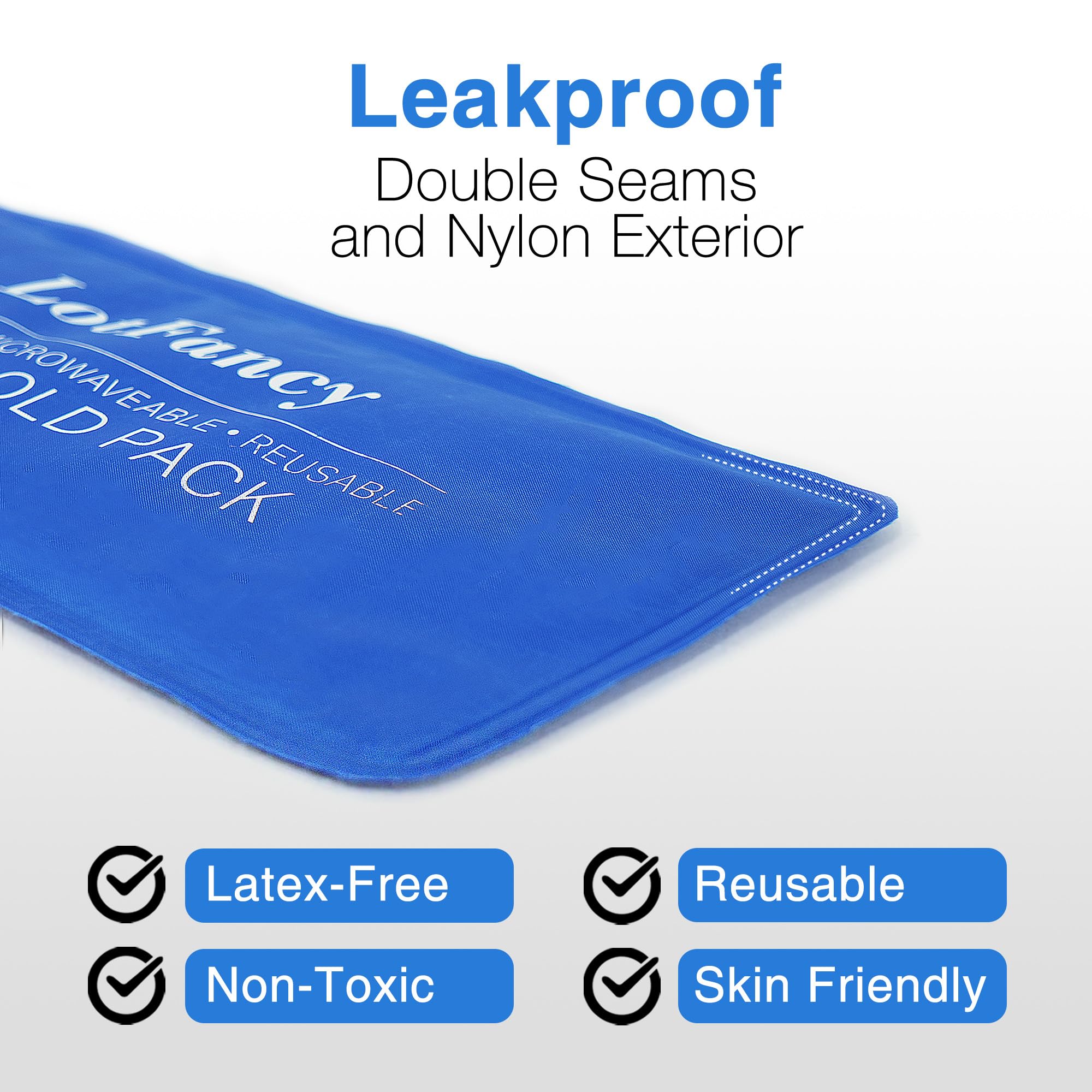 LotFancy compresse-gel flexible sur dos et cou, usage à domicile.