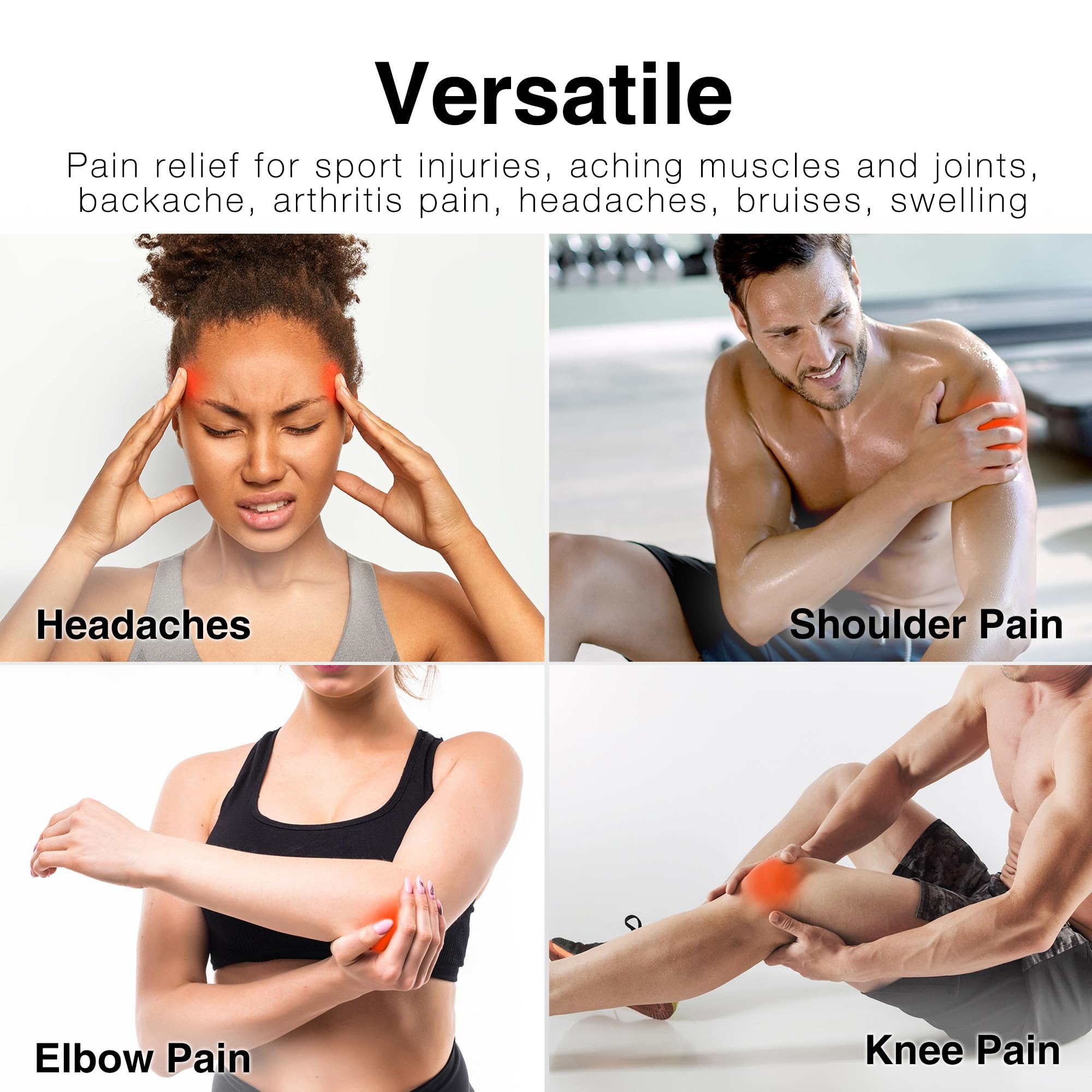 LotFancy compresse-gel sans latex adaptée à la peau sensible.