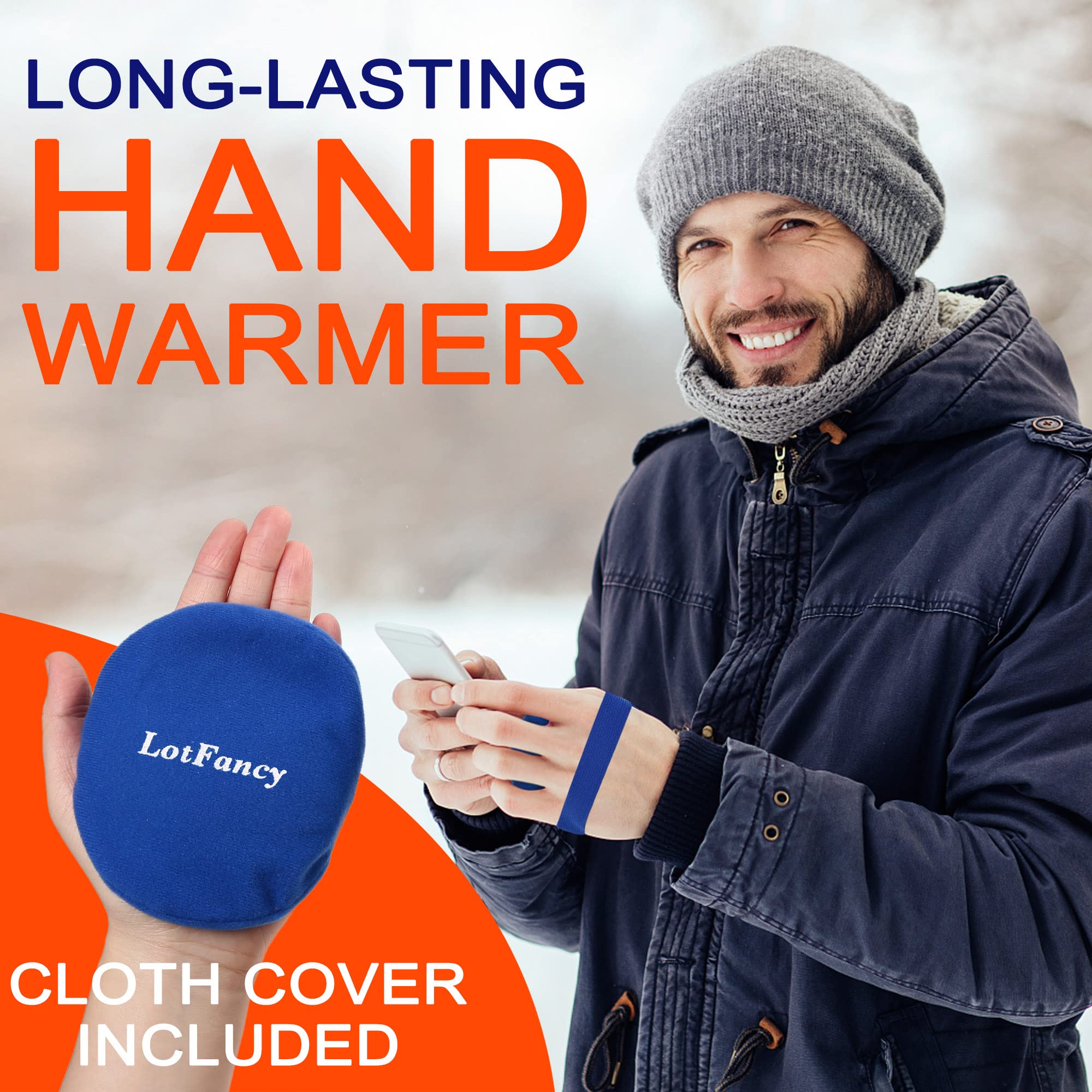 LotFancy Ensemble 6 Compresse Chaud-Froid: chaleur durable et pratique en déplacement.