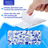 LotFancy patch gel refroidissant en action sur le front.
