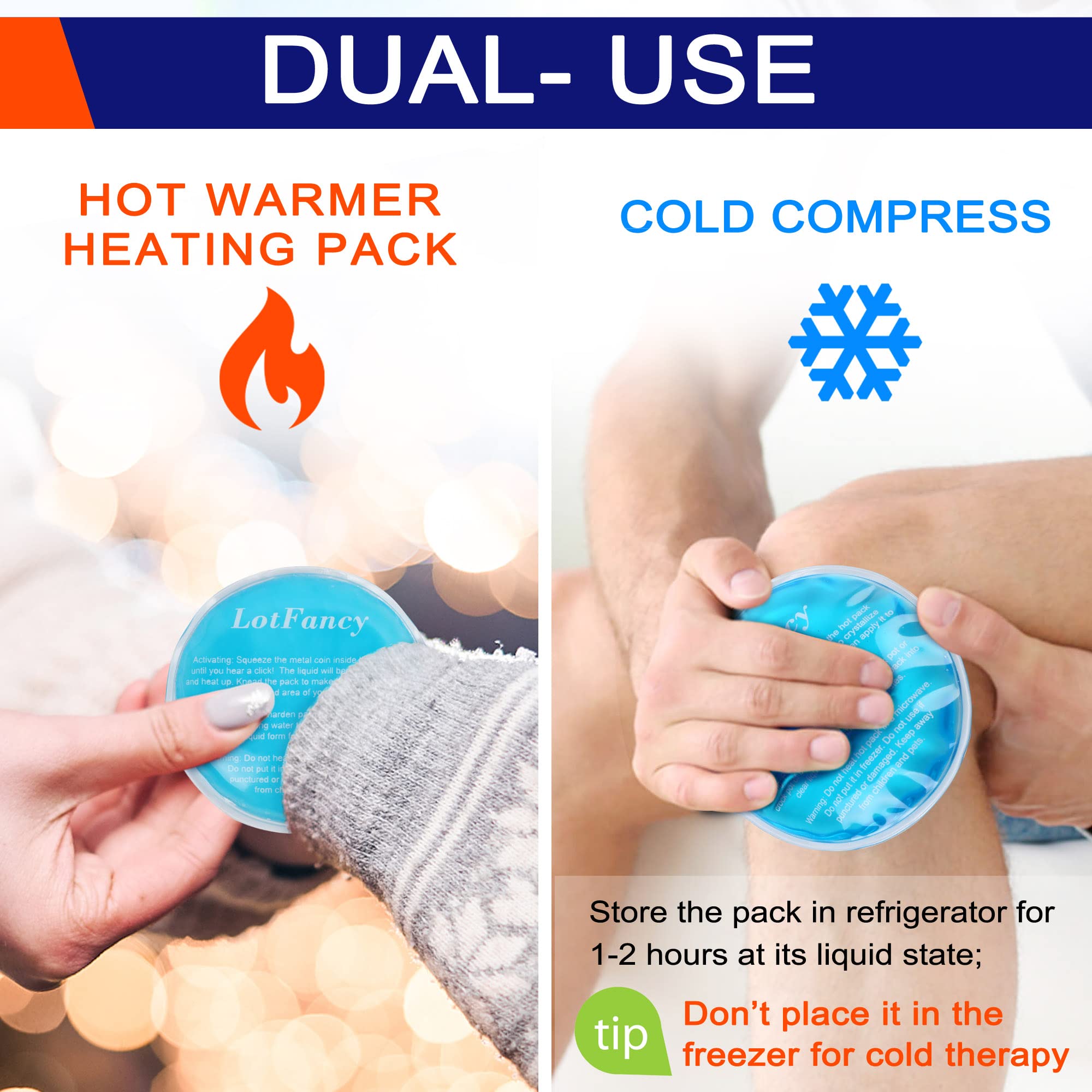 LotFancy Refroidissable au Frigo: utilise comme pack froid au réfrigérateur.