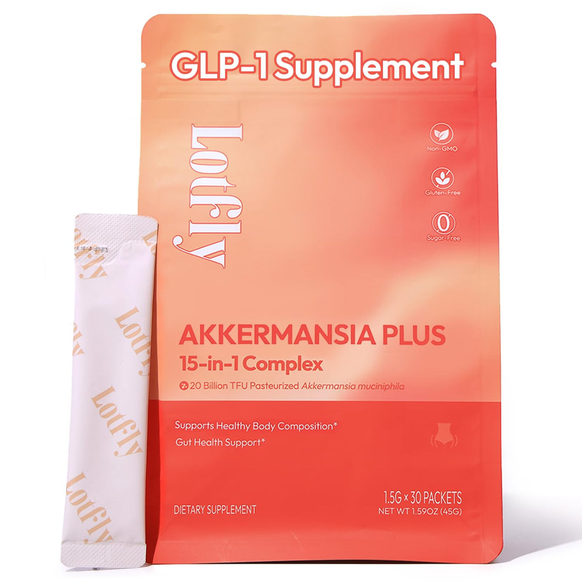 LOTFLY GLP-1, bouteille pratique pour le dosage et le soutien potentiel à la satiété.