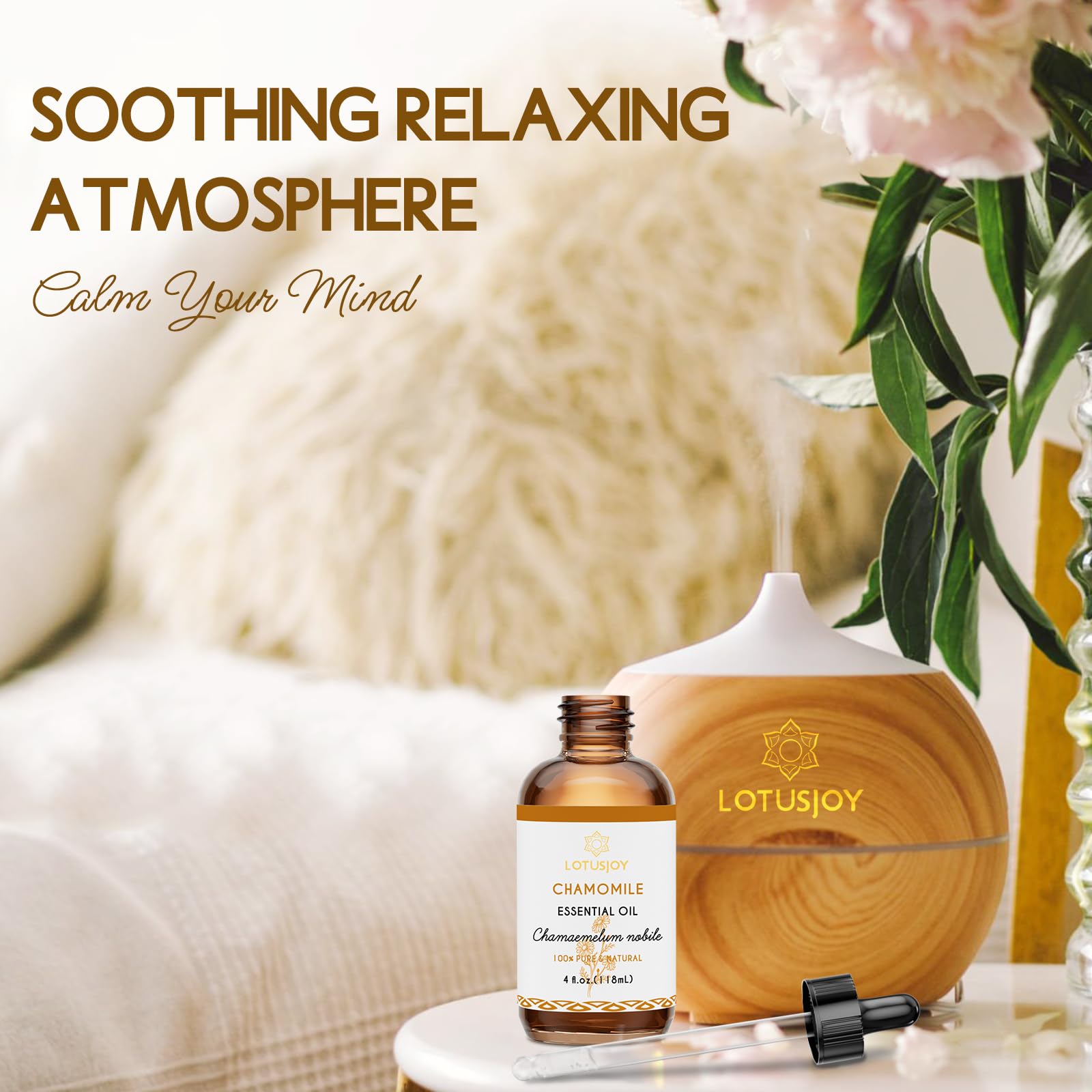 LOTUSJOY diffusion camomille, ambiance calme et florale