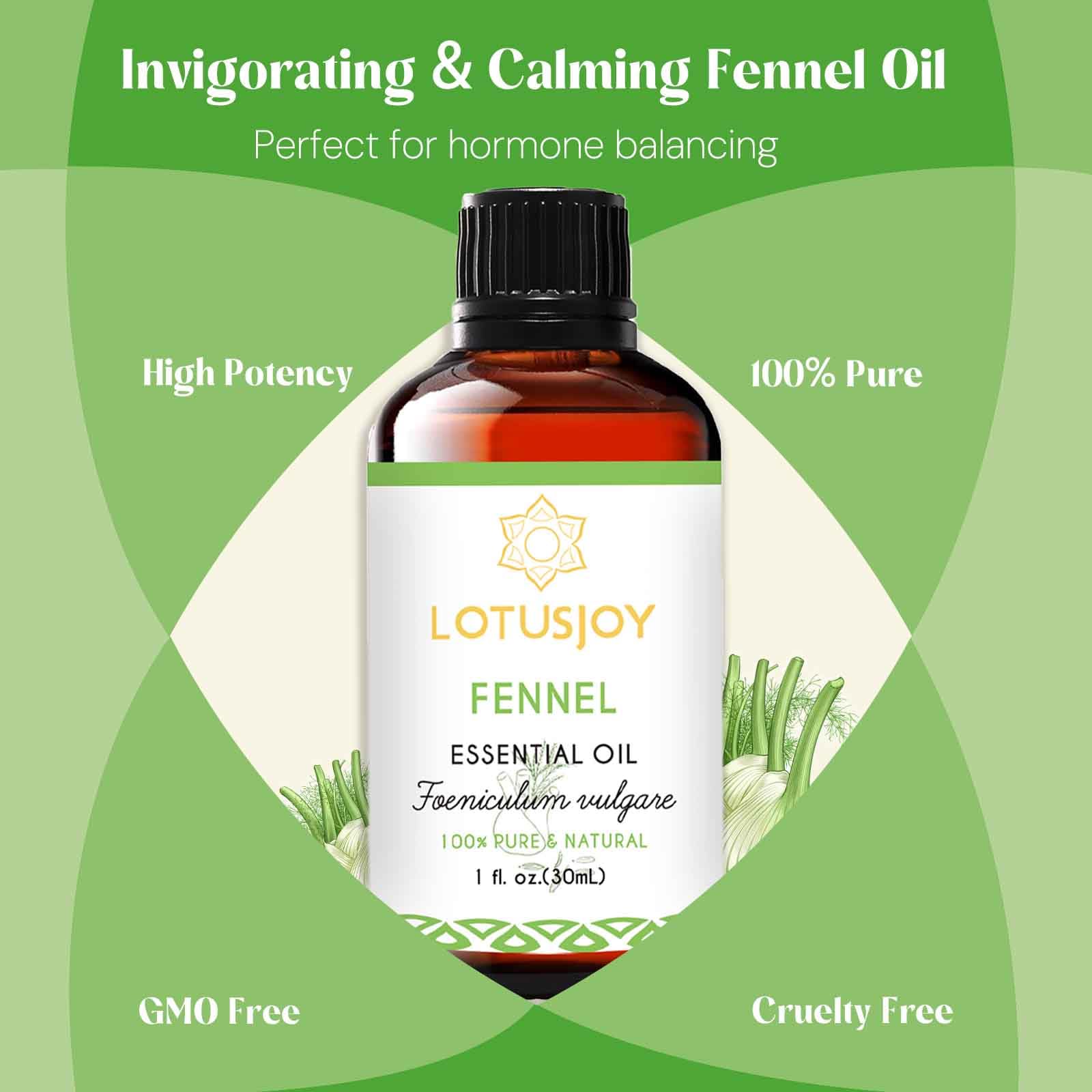 LotusJoy fenouil huile massage douce pour relaxation et confort.