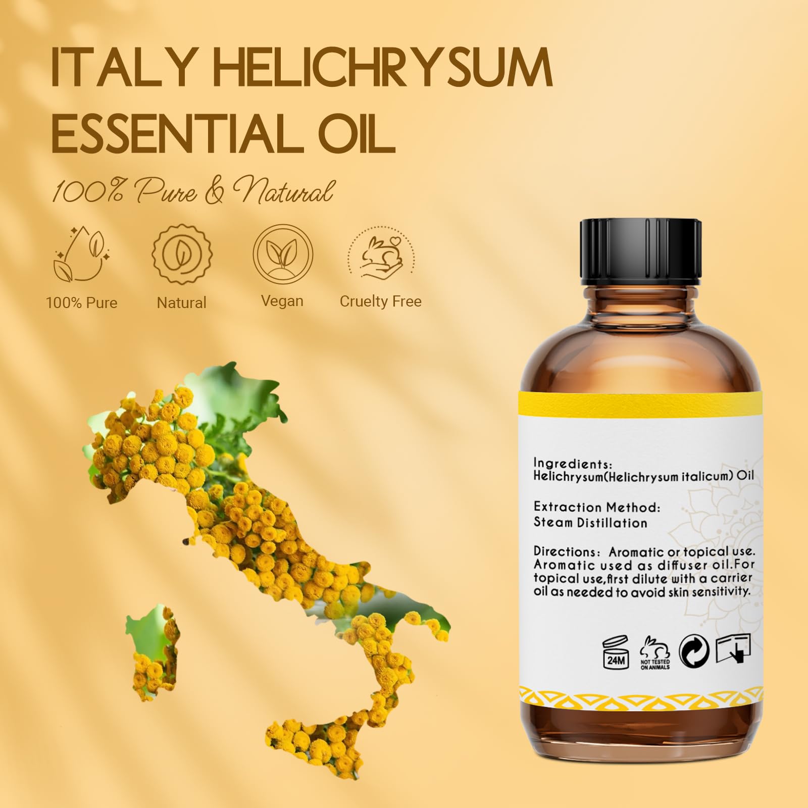 LOTUSJOY Helichrysum diffuseur: parfum apaisant pour ambiance calme.