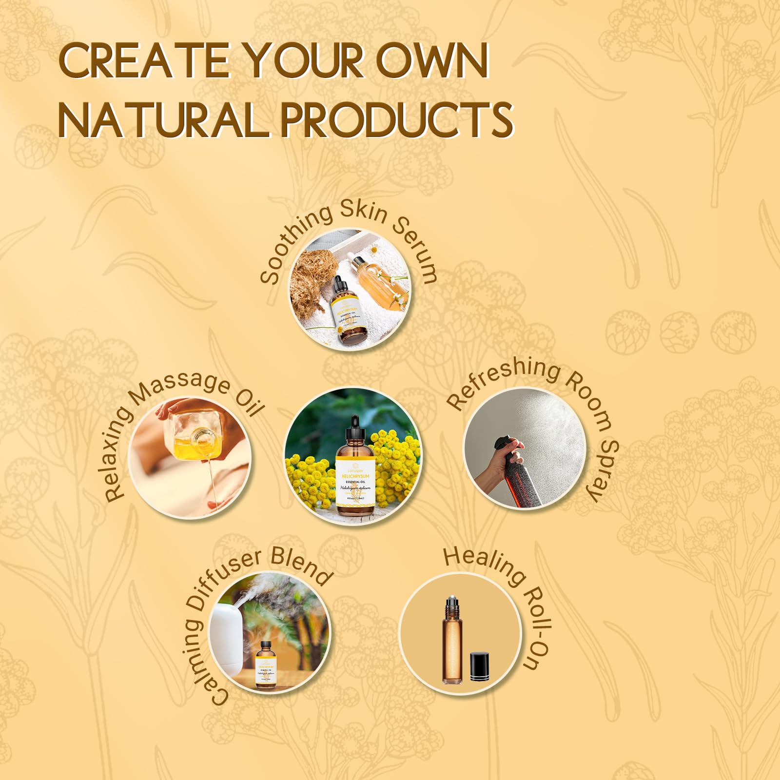 LOTUSJOY Helichrysum lotion: complément doux dans les soins quotidiens.