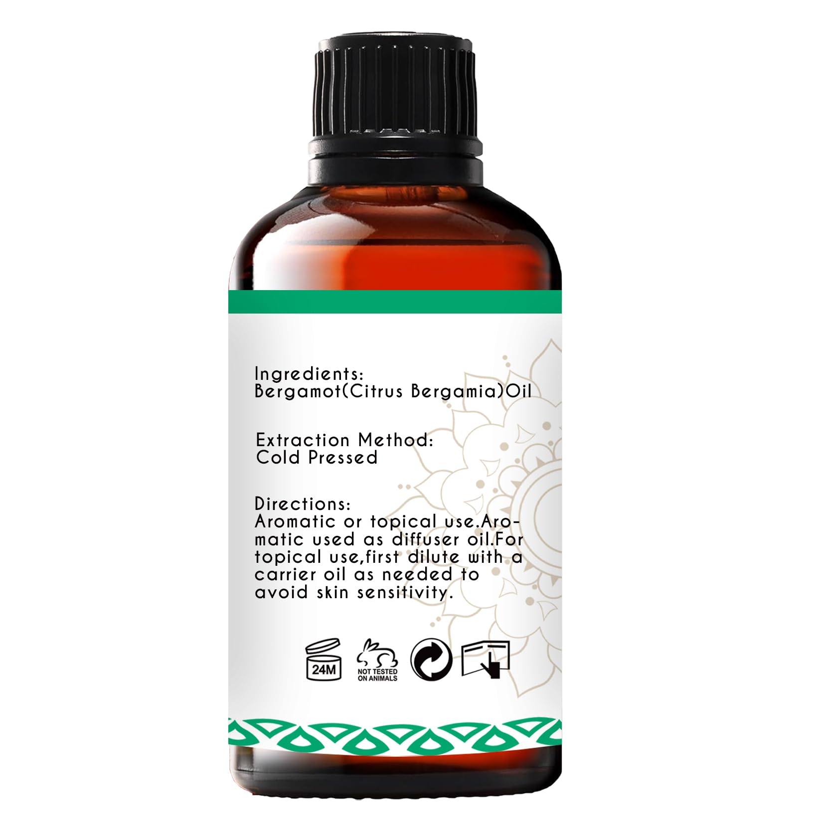 LOTUSJOY huile bergamote, compte-gouttes précis pour dosage domestique.