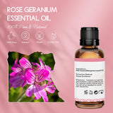 LOTUSJOY huile essentielle Géranium Rosat, arôme floral avec notes d'agrumes et menthe