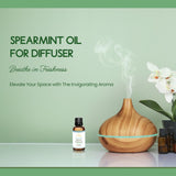 LOTUSJOY huile massage menthe verte — parfum frais pour détente et bien-être.
