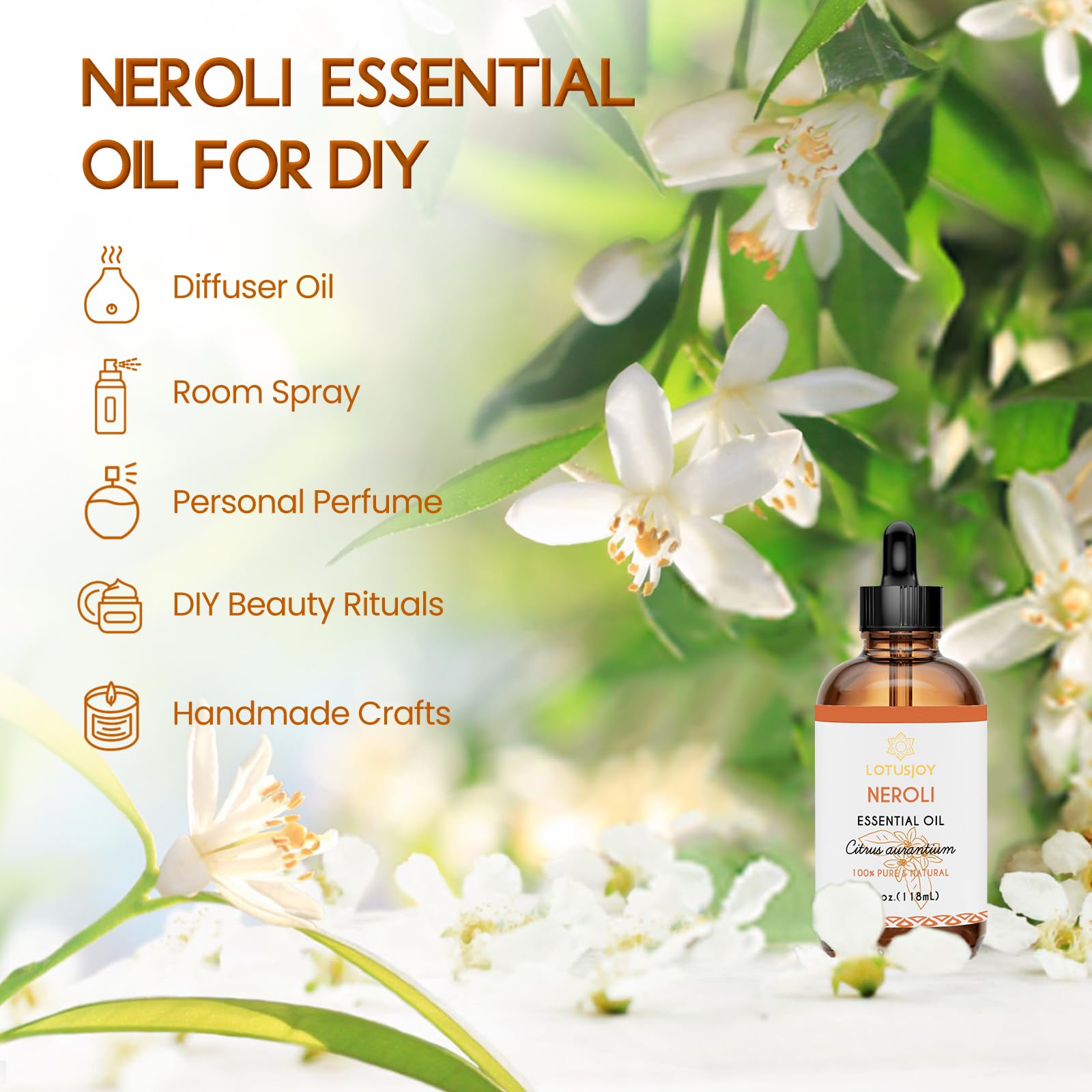 LotusJoy Neroli – savon fait maison parfumé pour vos créations