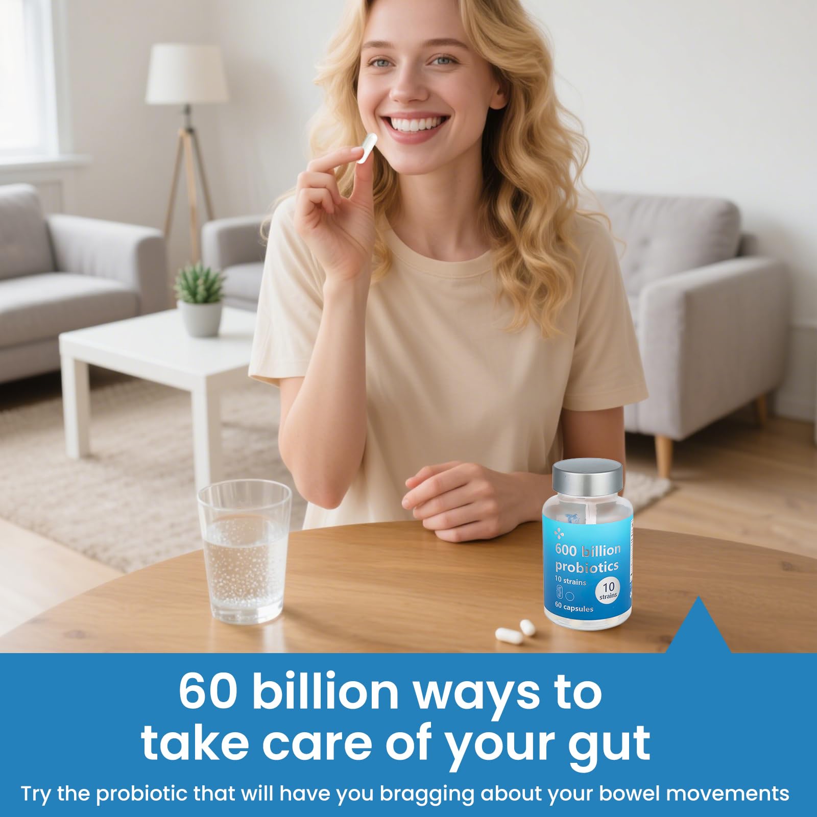 LOUDSAY Probiotiques - usage quotidien pour soutenir le bien-être intestinal femme et homme.
