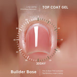 Love easy Gel Builder renforce les ongles fragiles avec souplesse.