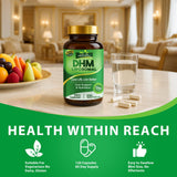 Love Life Supplements DHM, emballage compact pour voyage et emport facile.