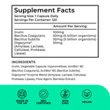 MultiSpore Plus – spores Bacillus Coagulans et Subtilis dans des capsules.
