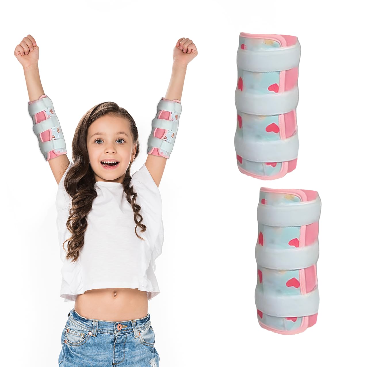 Love: détournement du pouce avec deux protections confortables pour enfants.