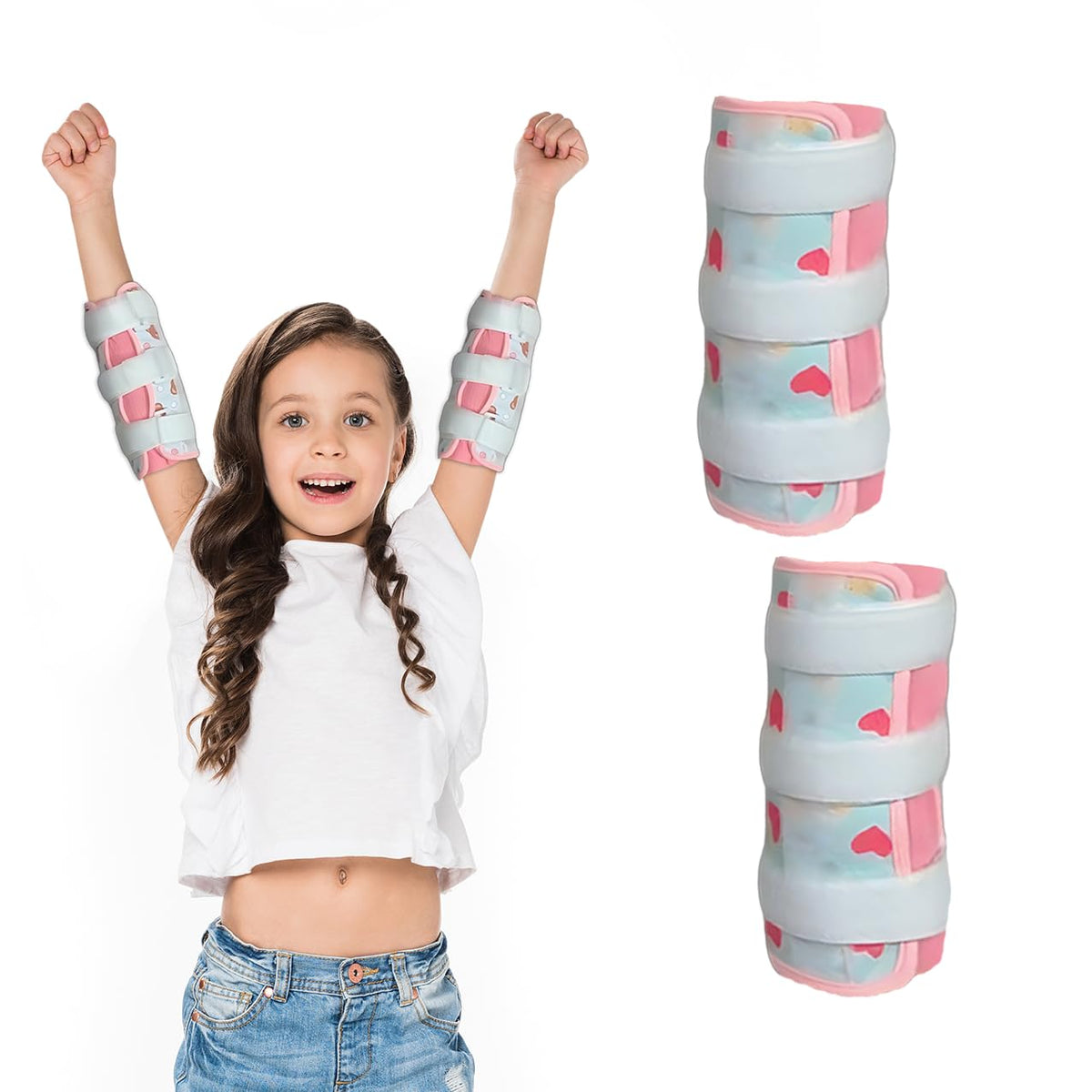 Love: détournement du pouce avec deux protections confortables pour enfants.