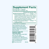 Love Wellness Big Brain Probiotics: emballage clair et options véganes sans allergènes.