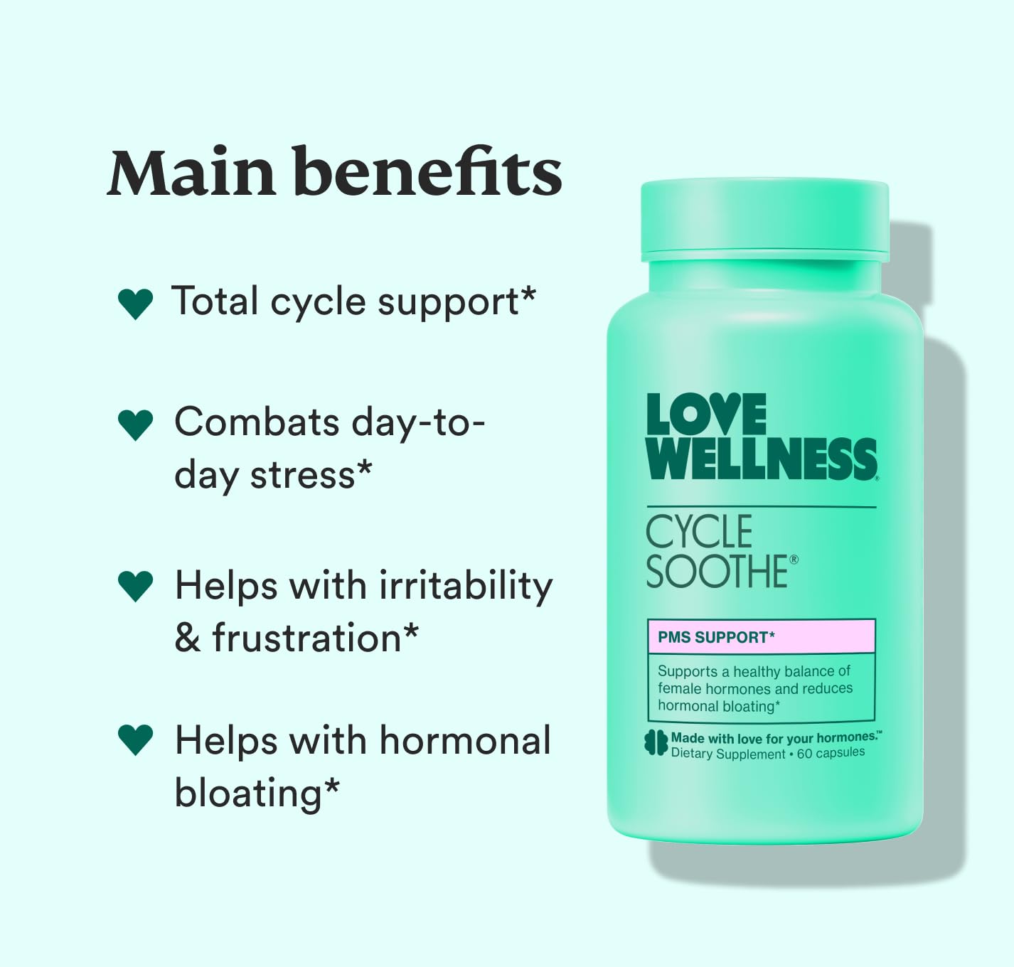 Love Wellness Cycle Soothe — utilisation quotidienne possible sans artifices