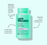 Love Wellness Cycle Soothe — capsules en main, utilisation pratique