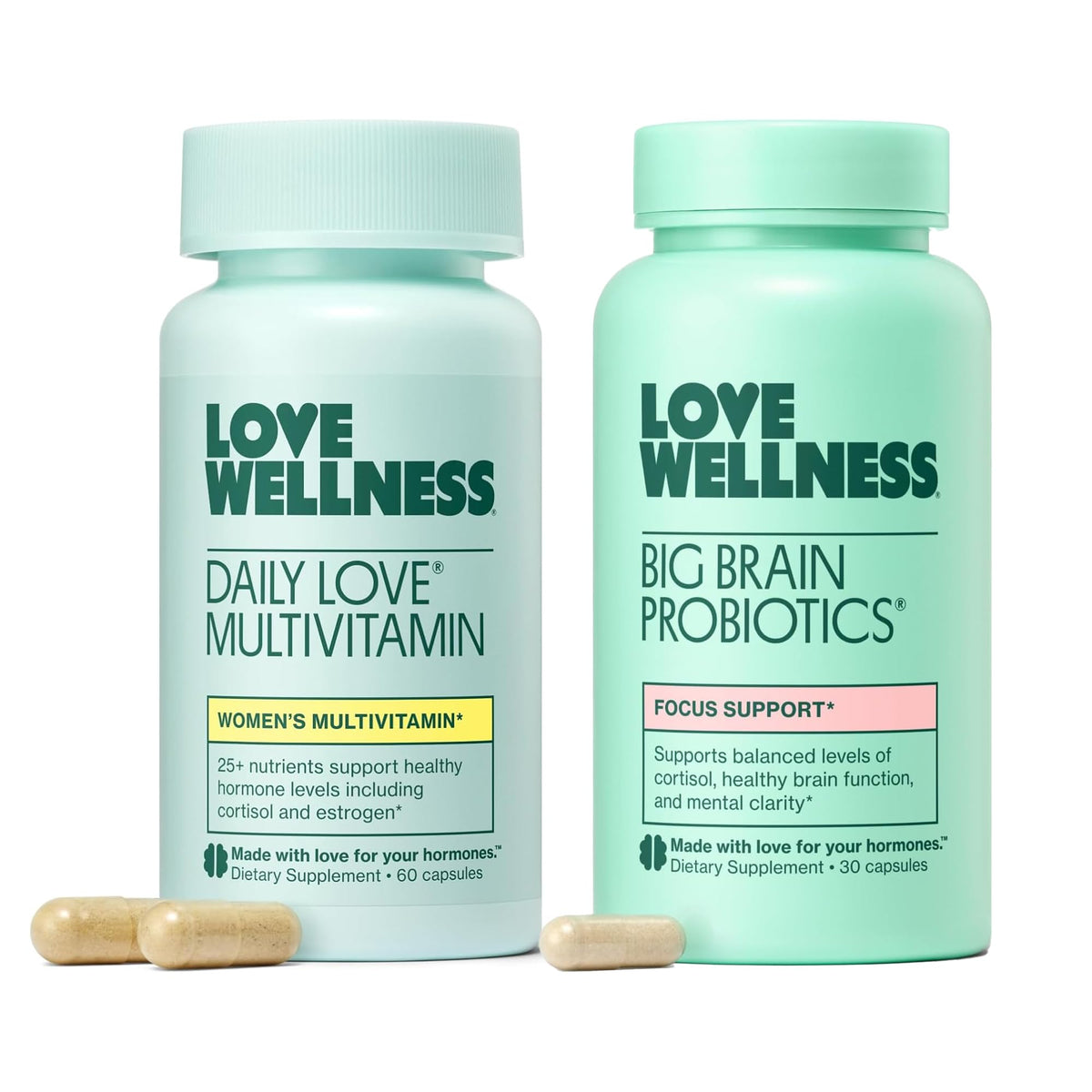 Love Wellness Daily Love Multivitamine: capsules multivitaminées pour soutenir l’immunité et le bien‑être.