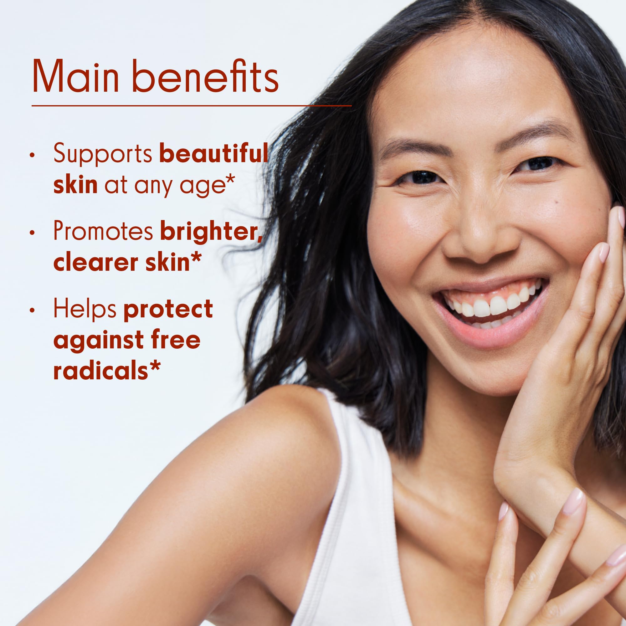 Love Wellness Good to Glow – ingrédients soigneusement sélectionnés pour soutenir l'éclat naturel.