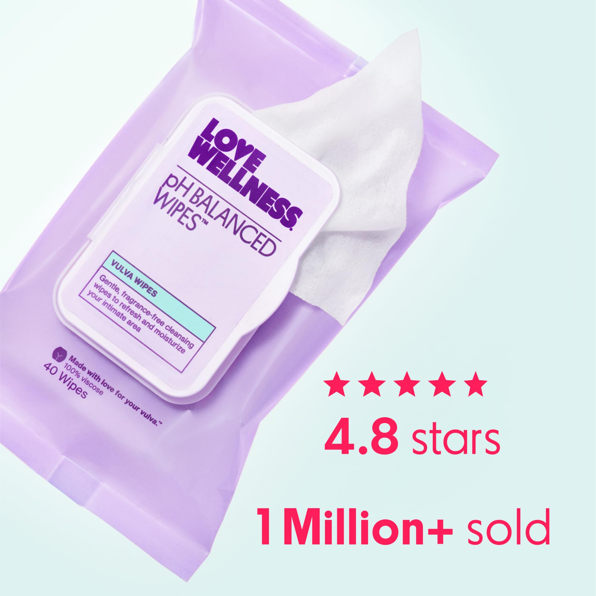 Love Wellness Lingettes ingrédients non-OGM – sans parfum artificiel pour le quotidien.