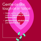 Love Wellness Nettoyage Intime Sans Rinçage : pratique en tout lieu.