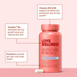 Love Wellness Capsule ouverte dans un verre – facile à mélanger en boisson.