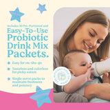 LOVEBUG Probiotiques bébé se dissout rapidement dans lait ou formule.