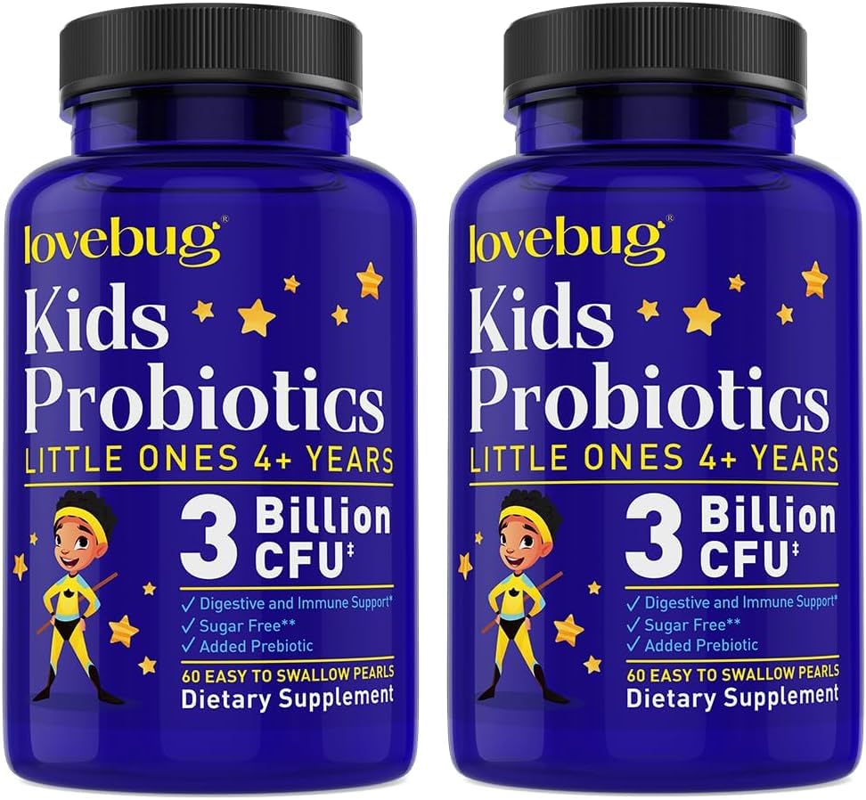 LOVEBUG Probiotiques Enfants — bouteille pratique pour usage quotidien