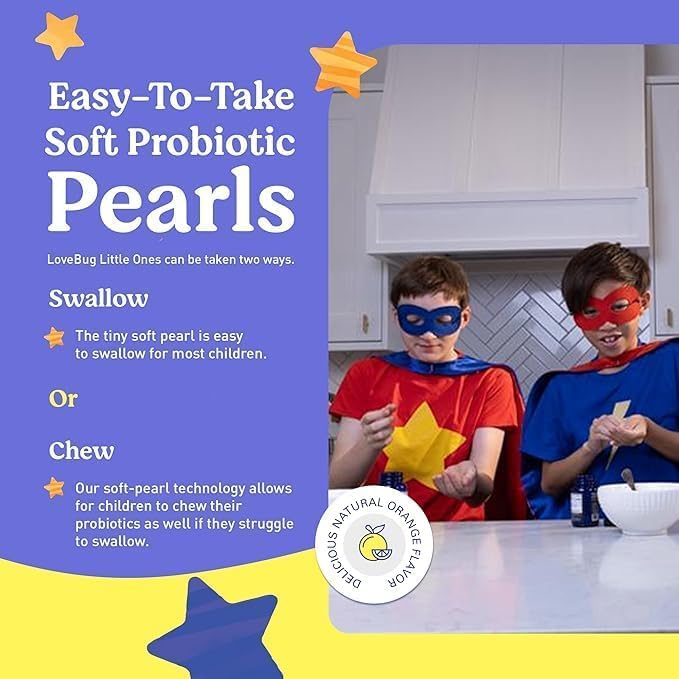 LOVEBUG Probiotiques Enfants — scène d'une routine quotidienne
