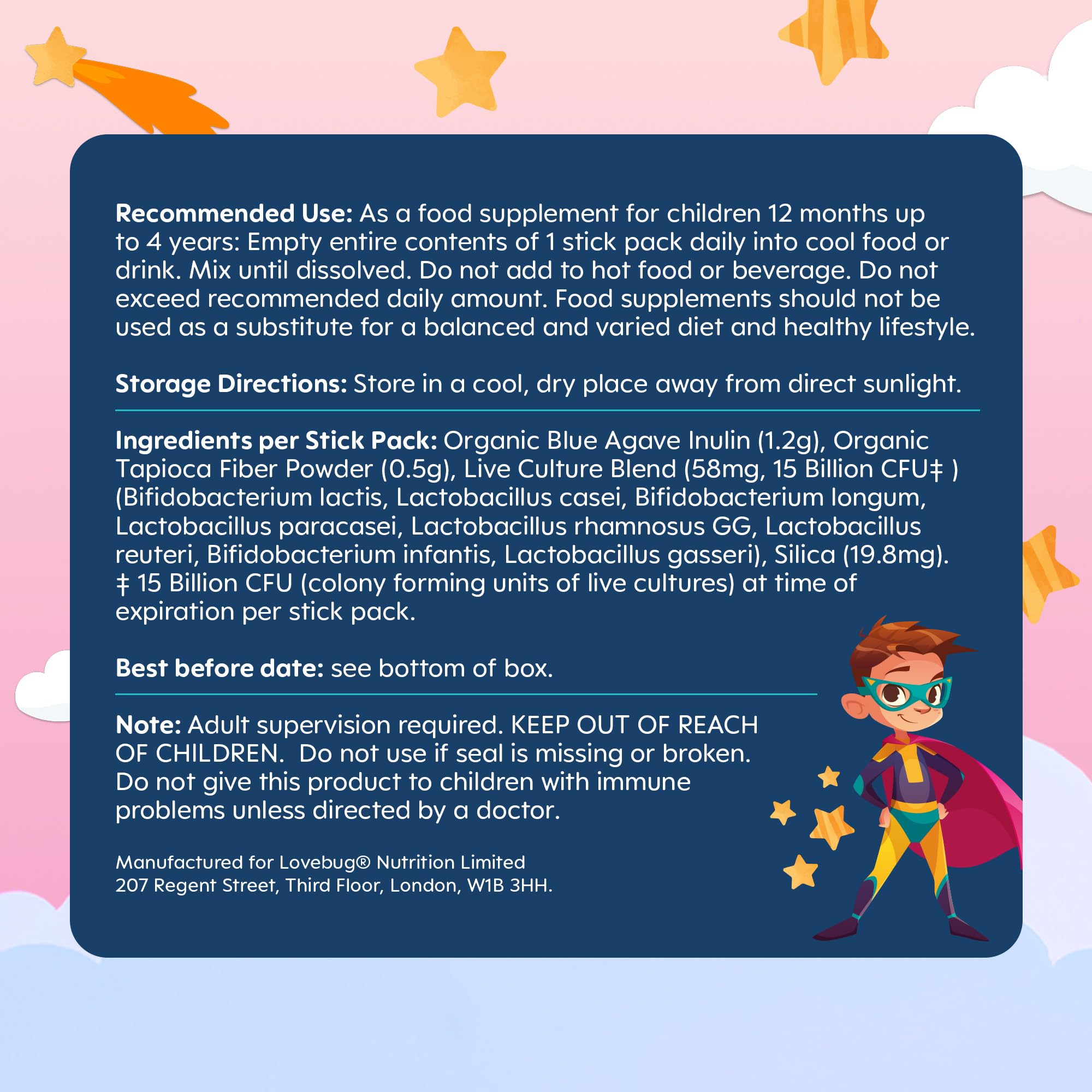 LOVEBUG convient aux enfants 1-4 ans, choix pratique et sûr.
