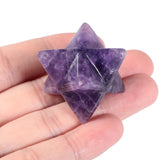Loveliome Améthyste Merkaba – pierre centrale, protection spirituelle pendant la méditation.