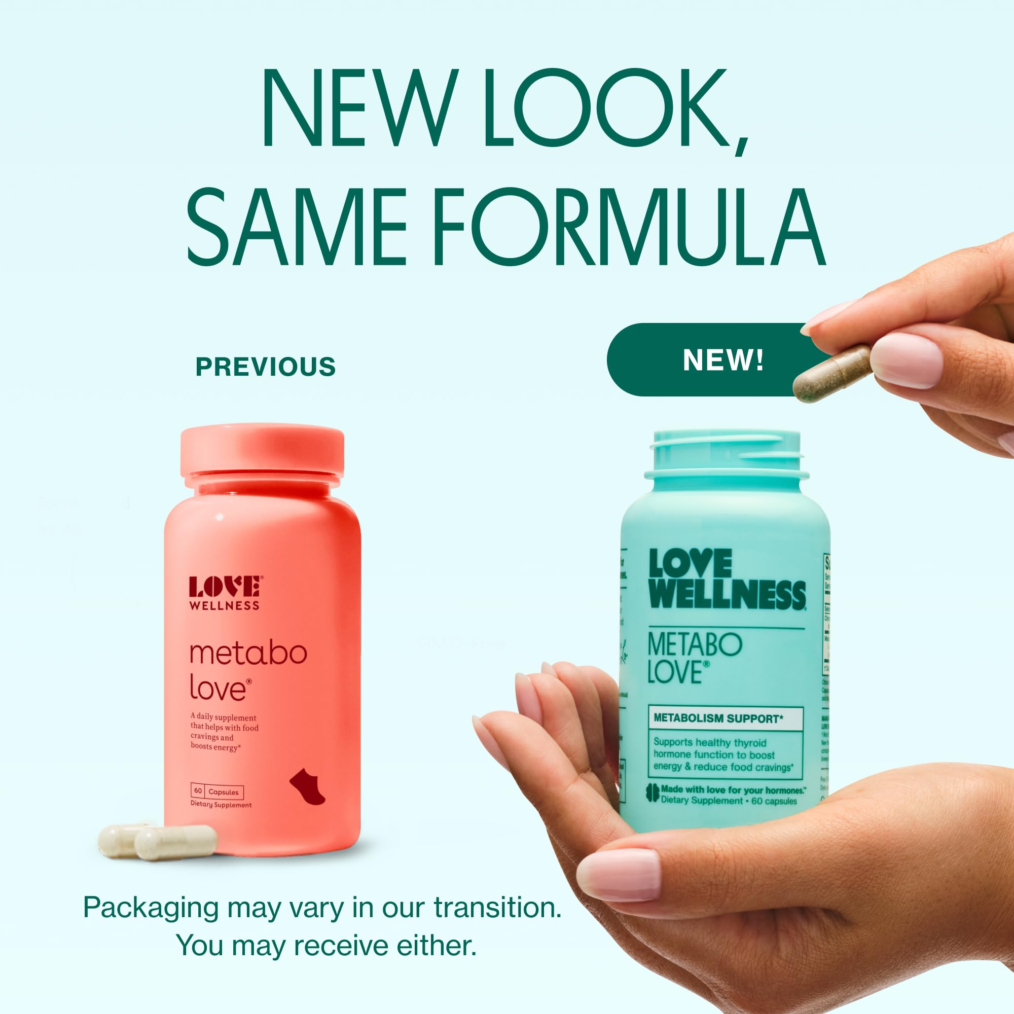 Love Wellness Metabolove, sélénium et thé vert pour soutenir le métabolisme.