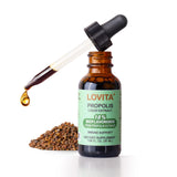 LOVITA Propolis Extrait Liquide: bouteille prête pour routine bien-être quotidienne