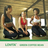 Utilisation Lovita en mouvement, routine matinale concentrée.