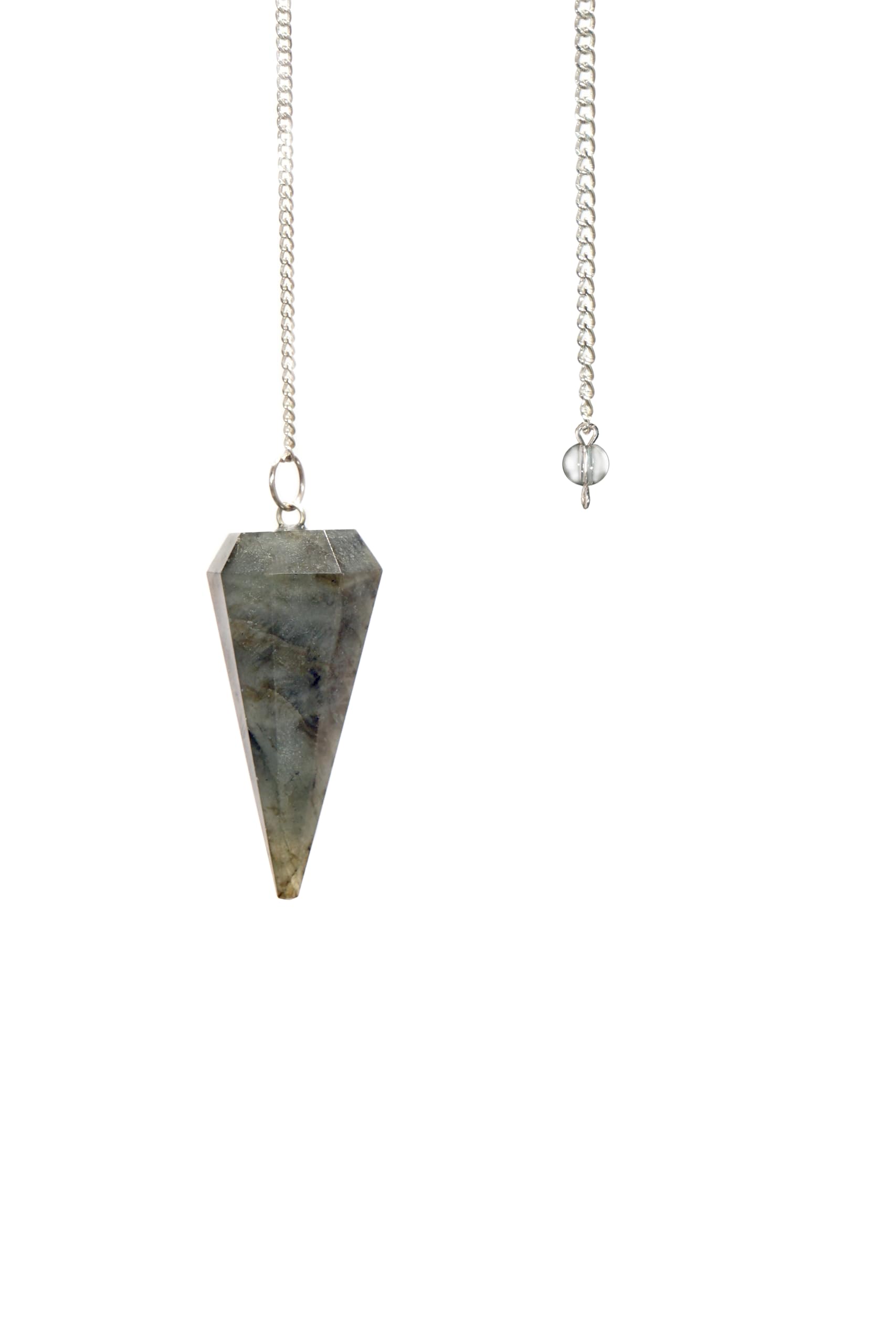 Pendule cristal par L PEDRA & CRYSTAL – design précis pour radiesthésie et divination.