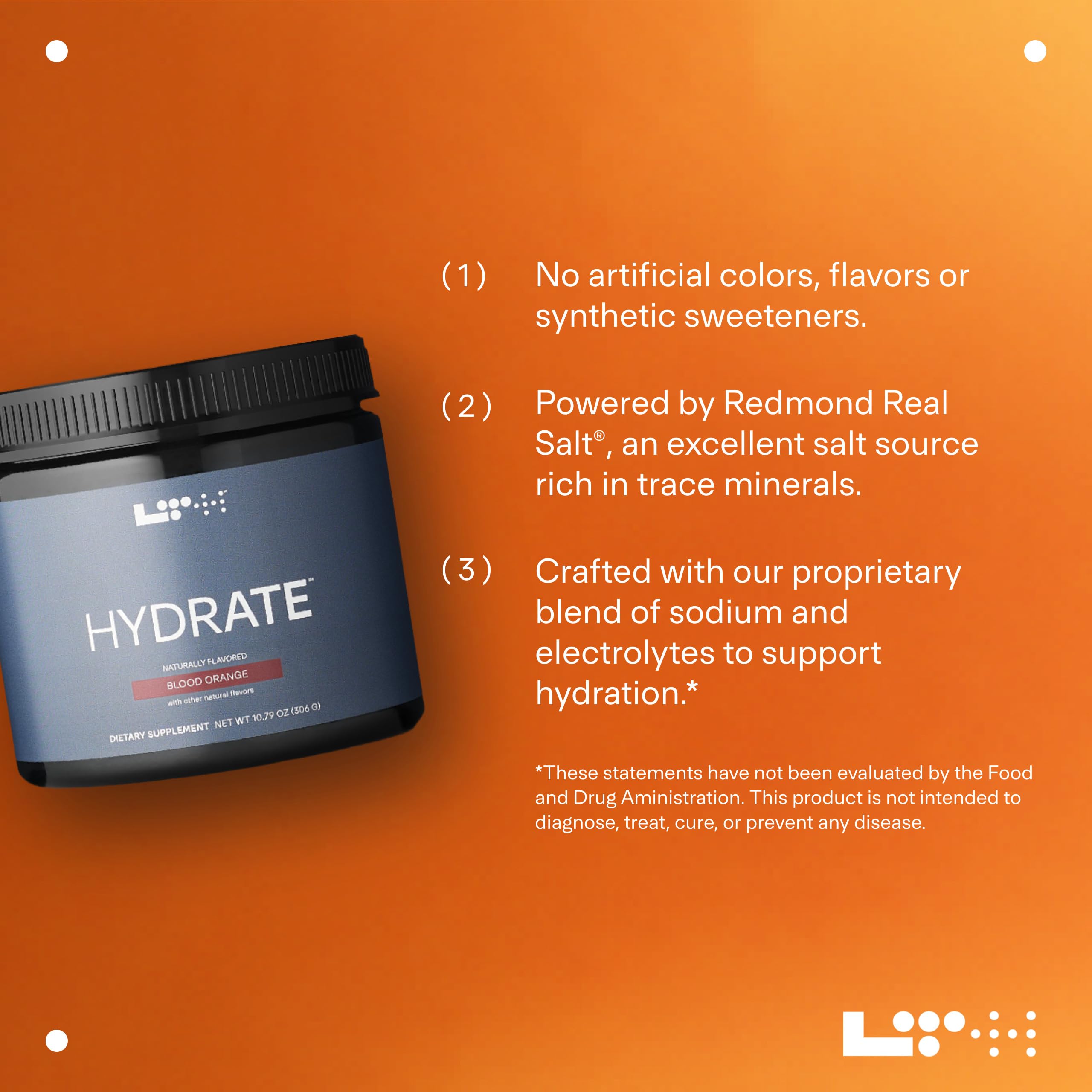 LTH Hydrate dose orange sanguine, portion précise pour chaque séance