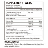 LTQXGT bouteille cayenne-capsules : format pratique pour une utilisation quotidienne.