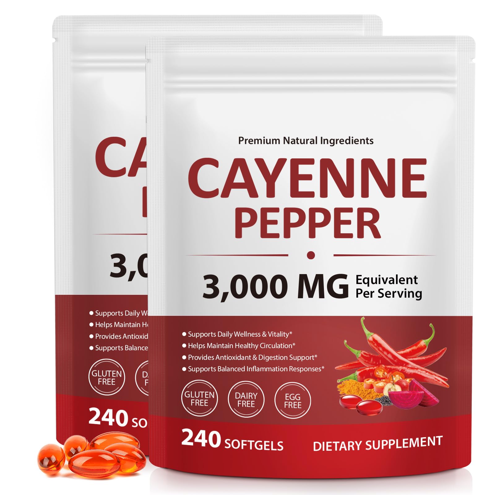 LTQXGT poivre – bouteille de capsules, utilisation quotidienne pratique.