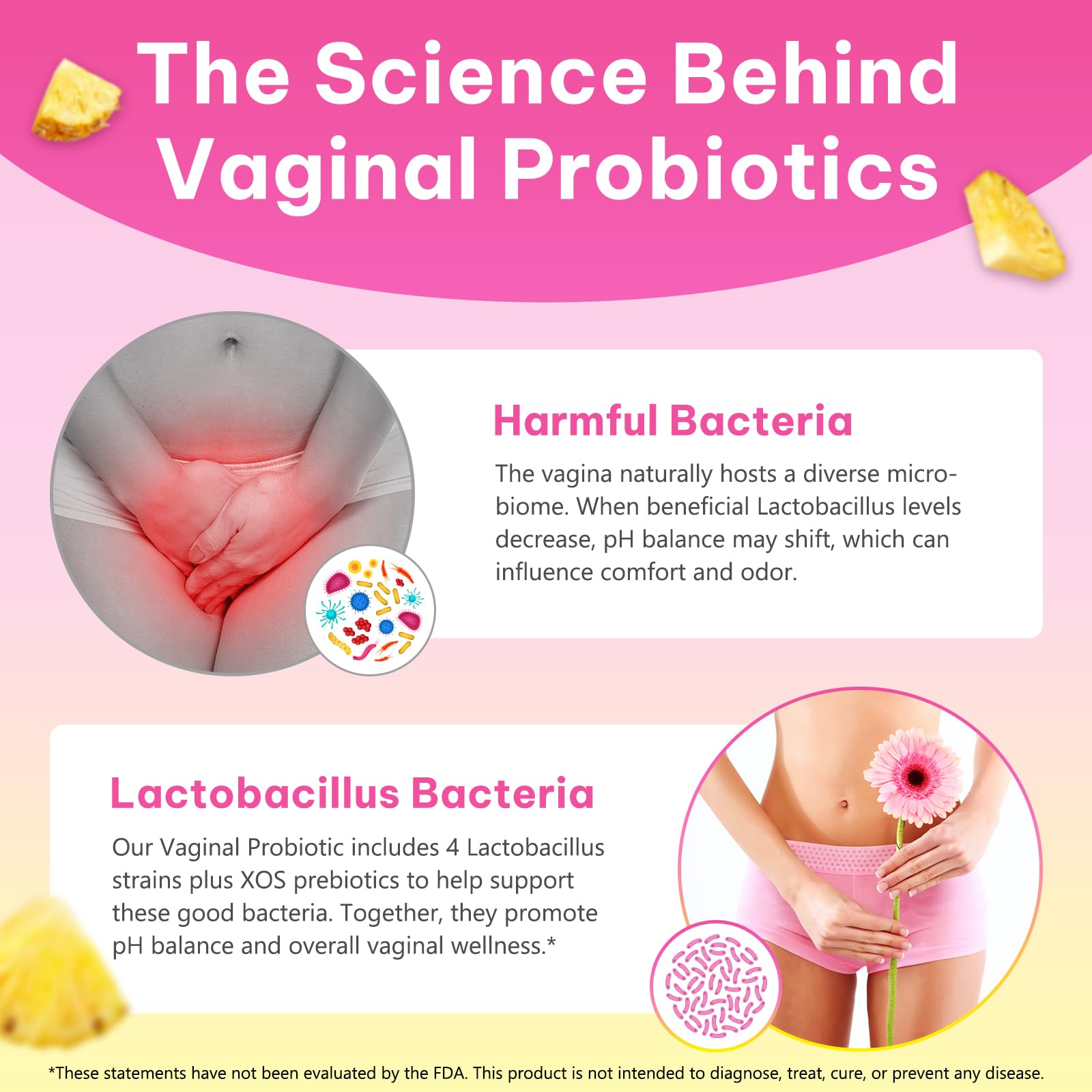 LTQXGT Probiotiques pour femmes – visuel végane, formule éthique pour le quotidien.
