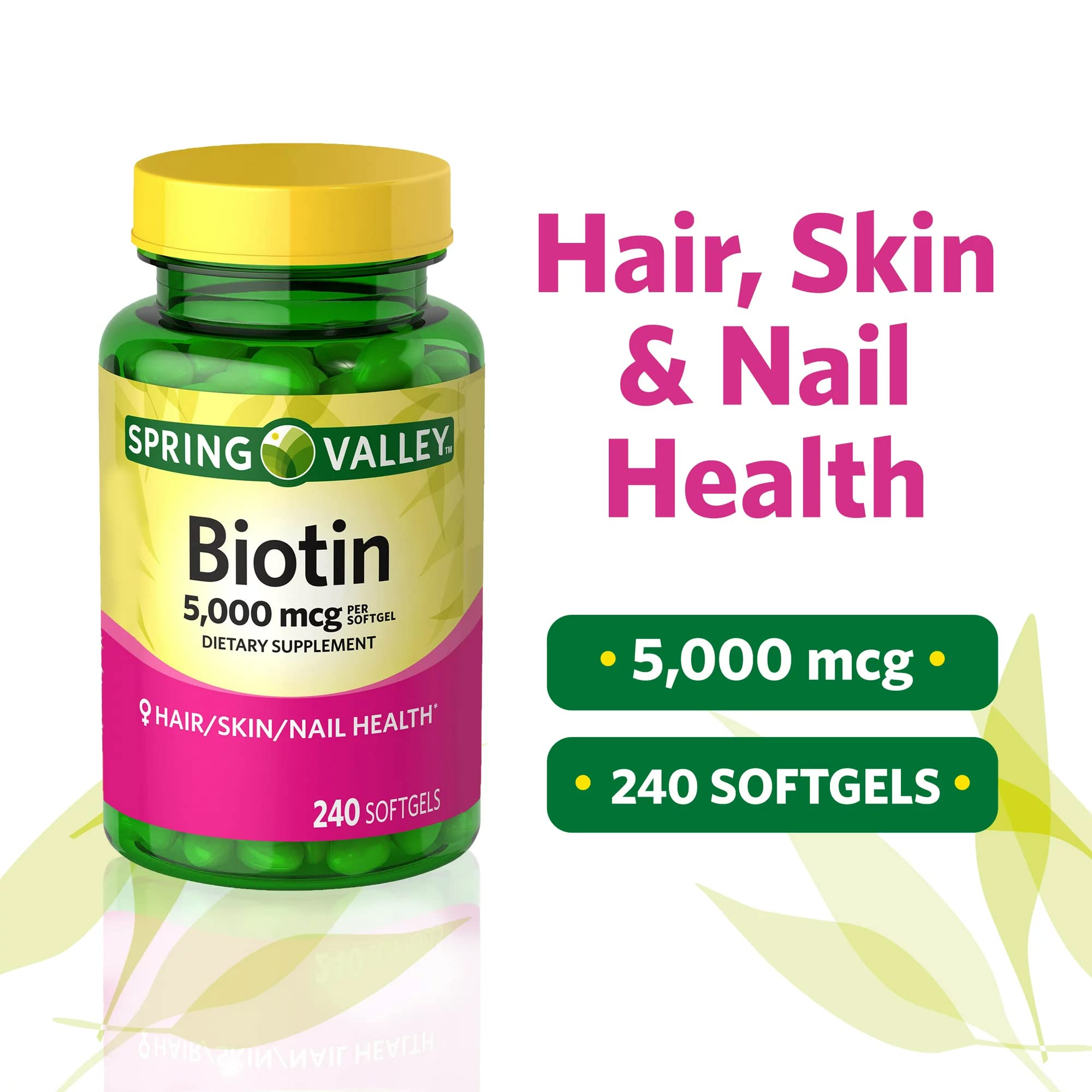 Caplets LUAL faciles à avaler pour cheveux, peau et ongles