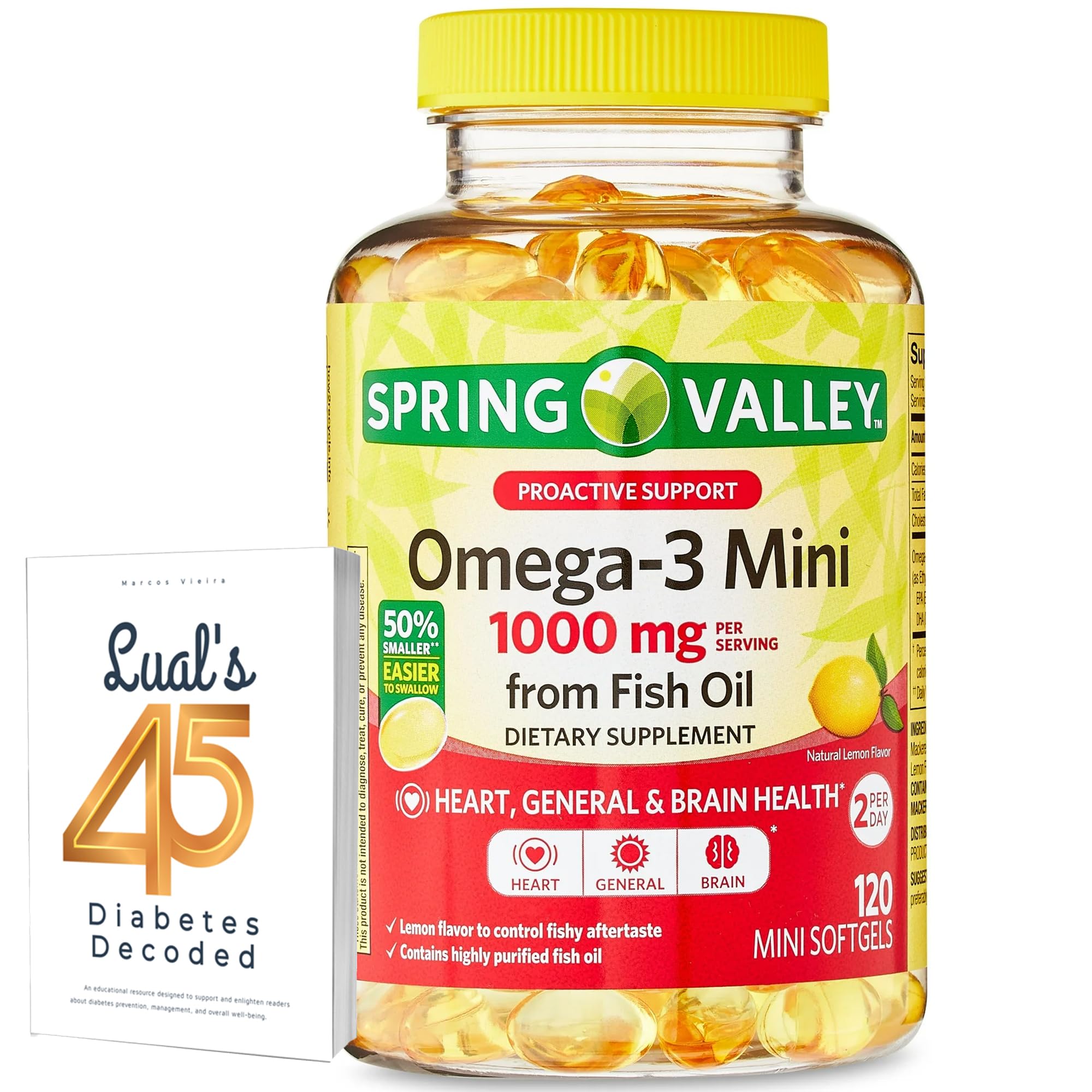 LUAL Omega-3 Mini – bouteille compacte pour l'apport quotidien en oméga-3.