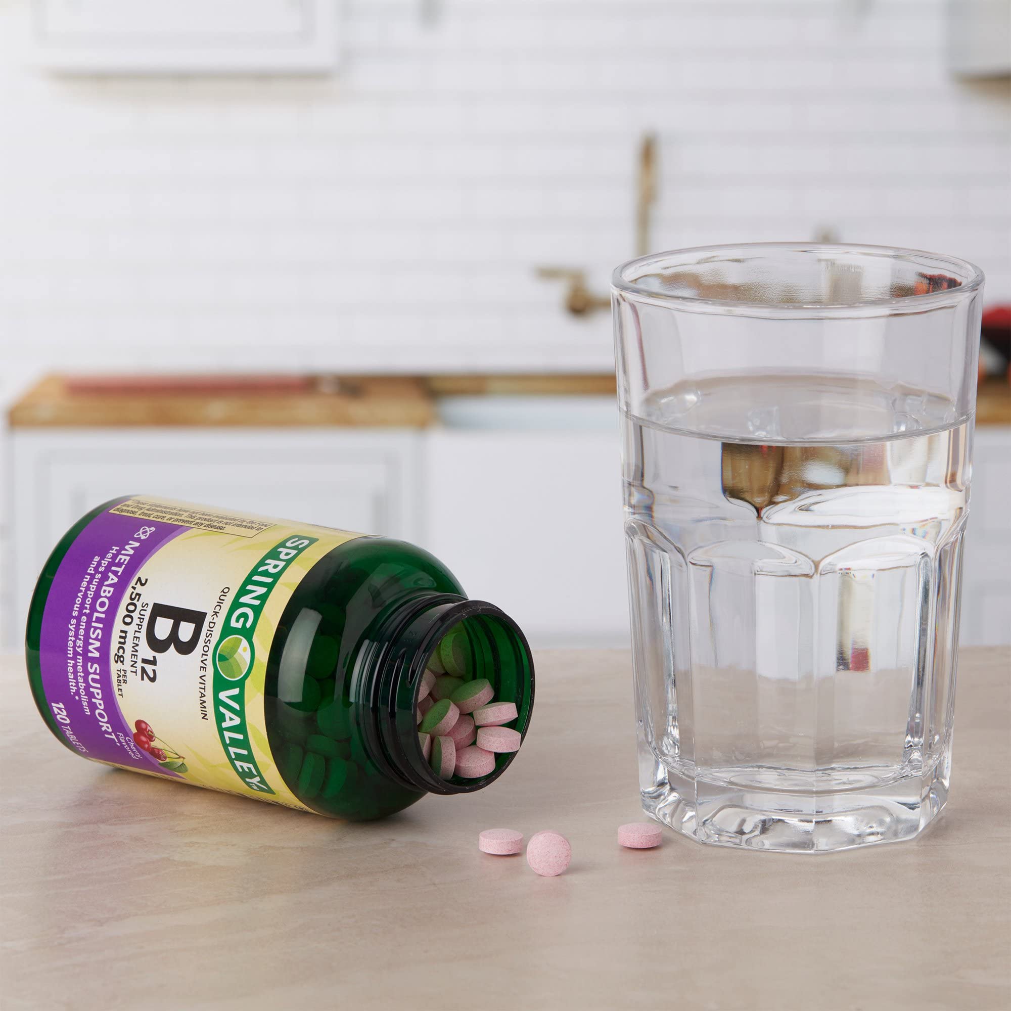 Comprimés B12 vegan de LUAL – adaptés aux végétariens et végétaliens.